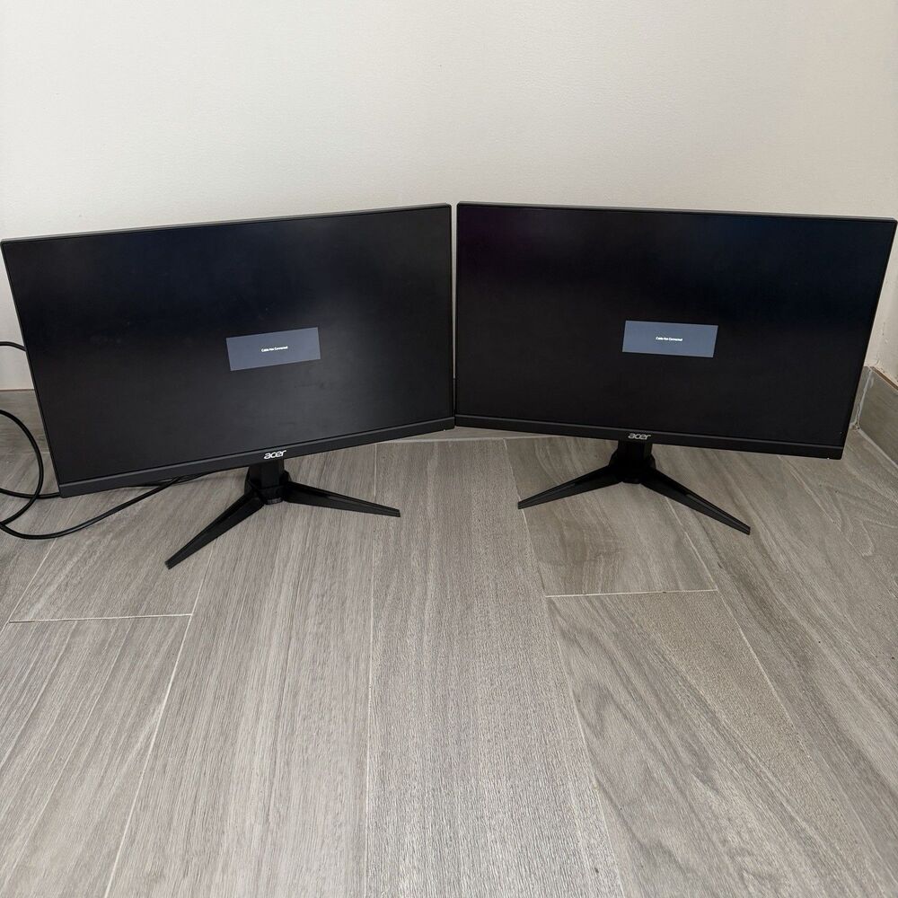 Acer Nitro QG1 21.5" FHD 1080p VA Gaming Monitor 75Hz 1ms Black QG221Q-BII 2 ct